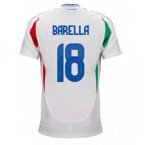 Italien Nicolo Barella #18 Replika Udebanetrøje EM 2024 Kortærmet